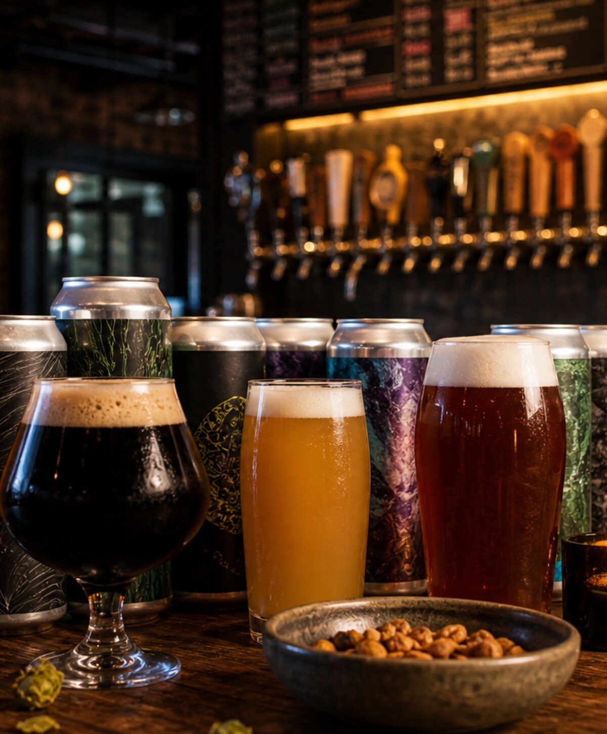 Craft beer tasting